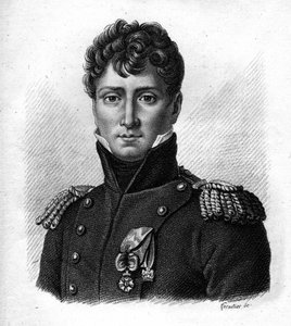 Auguste de Colbert (1777-1809), französischer General in „Porträts der französischen Generäle“. Graviert von Ambroise Tardieu 1818. Stella Sammlung von Ambroise Tardieu