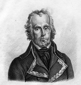 Le Général Jean Nicolas Houchard (1740-1793) - in „Portraits der französischen Generäle nach den Siegen und Eroberungen der Franzosen“. Graviert von Ambroise Tardieu 1818. Stella Sammlung