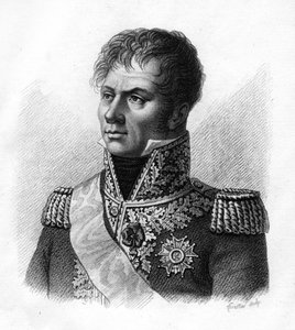Der Marschall Laurent, Marquis de Gouvion - Saint - Cyr (1764-1830) - in „Porträts der französischen Generäle nach den Siegen und Eroberungen der Franzosen“ graviert von Ambroise Tardieu 1818. Stella Sammlung von Ambroise Tardieu