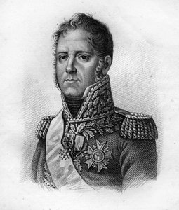Michel Ney (1769-1815), Marschall von Frankreich, Herzog von Elchingen, Prinz von Moskau - in „Porträts der französischen Generäle nach den Siegen und Eroberungen der Franzosen“. Graviert von Ambroise Tardieu im Jahr 1818. Stella Sammlung