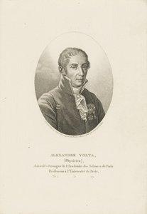 Porträt von Alessandro Volta 1745-1827, ca. 1820