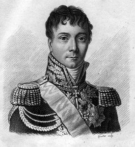 Porträt von Charles Etienne Gudin de la Sablonniere (1768 -1812) französischer General. In „Porträts der französischen Generäle nach den Siegen und Eroberungen der Franzosen“. Gravur von Ambroise Tardieu 1818. Stella Sammlung. von Ambroise Tardieu
