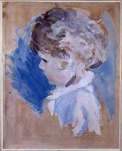 Ein Kinderkopf von Ambrose McEvoy