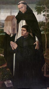 Heiliger Thomas von Aquin und ein Spender