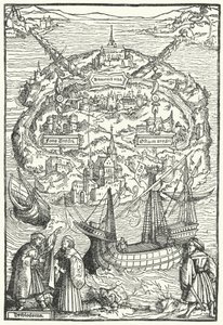 Die Insel Utopia von Ambrosius Holbein