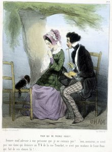 Wer glaubst du, dass ich bin? - in „Madeleines“ von Cham, ca. 1870-1880