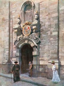 Eingang zur alten Kirche der Karmeliten, Brüssel