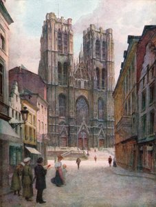 Die Kathedrale von Ste Gudule, Brüssel