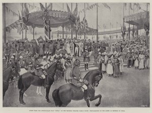 Szene aus dem spektakulären Stück Indien im Empress Theatre, Earl