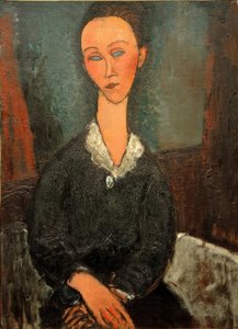 Frau mit weißem Kragen (Lunia Czechowska)