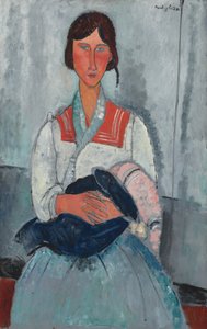 Romafrau mit Baby von Amedeo Modigliani