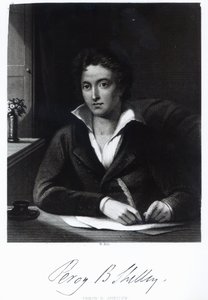 Percy Bysshe Shelley, graviert von William Holl