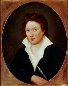 Porträt von Percy Bysshe Shelley, britischer Dichter (1792-1822). Gemälde von Amelia Curran (1775-1847)