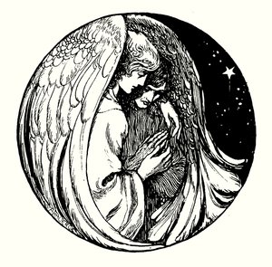 Titelblatt-Illustration für Allegorien von Frederic W. Farrar (Gravur) von Amelia M. (attr.to) Bowerley or Bauerle