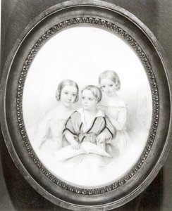 Blandine (geb. 1835), Cosima (geb. 1837) und Daniel (geb. 1839), Kinder von Marie d