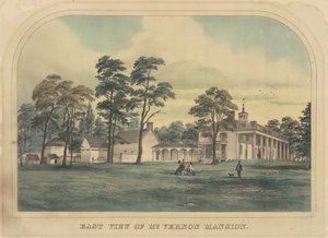 Ostansicht des Mount Vernon Herrenhauses