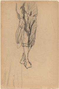 Teilskizze eines Jungen in Knickerbockern von American 19th Century