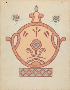 Mission La Purisima Concepcion Wandmalerei aus dem Portfolio "Dekorative Kunst des spanischen Kaliforniens"