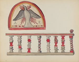 Teller 10: Heiliger Geist (Lunette): Aus dem Portfolio "Spanische Kolonialdesigns von New Mexico"