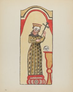 Tafel 12: Heilige Rita: Aus dem Portfolio "Spanische Kolonialdesigns von New Mexico"