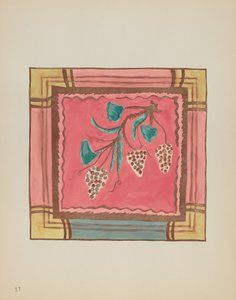 Tafel 17: Trauben, Altarbild: Aus dem Portfolio "Spanische Kolonialdesigns von New Mexico"