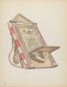 Tafel 19: Lesepult, Chimayo: Aus dem Portfolio "Spanische Kolonialdesigns von New Mexico"