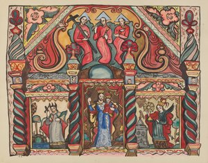Tafel 21: Hauptaltar: Aus dem Portfolio "Spanische Kolonialdesigns von New Mexico"