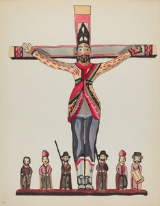 Teller 29: Heiliger Akakios: Aus dem Portfolio "Spanische Kolonialdesigns von New Mexico" von American 20th Century