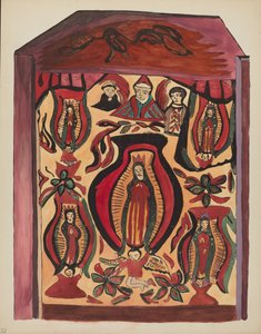 Tafel 32: Unsere Liebe Frau von Guadalupe: Aus dem Portfolio "Spanische Kolonialdesigns von New Mexico"