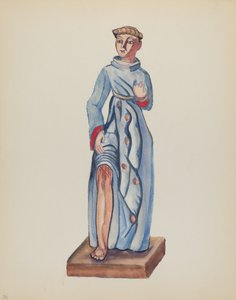 Tafel 36: Heiliger Rochus: Aus dem Portfolio "Spanische Kolonialdesigns von New Mexico"