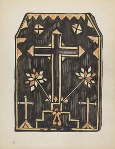 Tafel 46: Stroh-Applikationsdesign: Aus dem Portfolio "Spanische Kolonialdesigns von New Mexico" von American 20th Century