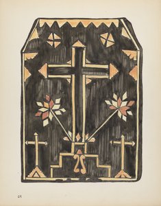 Tafel 46: Stroh-Applikationsdesign: Aus dem Portfolio "Spanische Kolonialdesigns von New Mexico" von American 20th Century