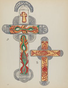Tafel 47: Kreuze aus Zinn: Aus dem Portfolio "Spanische Kolonialdesigns von New Mexico"