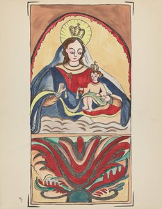 Tafel 7: Unsere Liebe Frau vom Berg Karmel: Aus dem Portfolio "Spanische Kolonialdesigns von New Mexico"