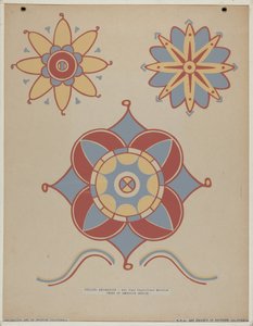 San Juan Capistrano Missionsdecke Dekoration aus dem Portfolio "Dekorative Kunst des spanischen Kaliforniens"