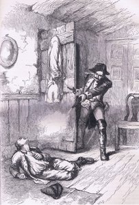 Fannings Gräueltat: Mord an einem amerikanischen Pflanzer, Illustration aus Cassells Geschichte der Vereinigten Staaten, veröffentlicht von Cassell, Petter & Galpin, ca. 1900 (Litho)