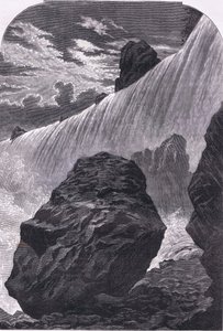 Niagarafälle (Illustration aus Cassells Geschichte der Vereinigten Staaten)
