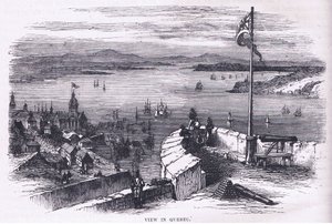 Ansicht in Quebec, Illustration aus Cassells Geschichte der Vereinigten Staaten, veröffentlicht von Cassell, Petter & Galpin, um 1900 (Lithographie)