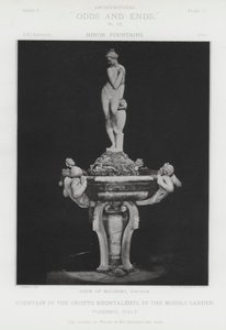 Brunnen in der Grotte Buontalenti, im Boboli-Garten, Florenz, Italien