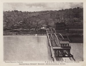 Pittsburgh: Smithfield Street Brücke, Monongahela River von American Photographer (after)