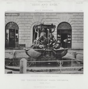 Der "Schildkrötenbrunnen," Piazza Tortaruga, Rom, Italien von American Photographer (after)