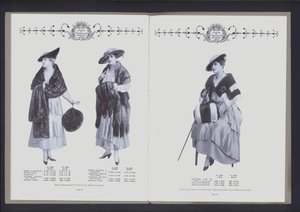 Doppelseite aus The Theater of Fur Fashion