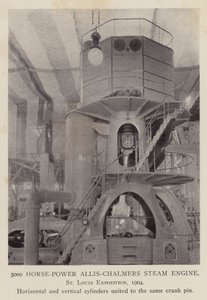 5000-PS-Allis-Chalmers-Dampfmaschine, St. Louis Ausstellung von American Photographer