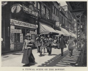 Eine typische Szene auf der Bowery
