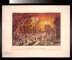 Chicago in Flammen, 1871 von American Photographer