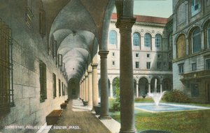 Innenhof der Öffentlichen Bibliothek, Boston, Massachusetts, USA von American Photographer