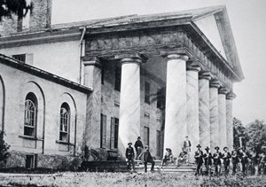 Bundestruppen besetzen das Herrenhaus von Robert E. Lee, Arlington House von American Photographer