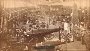 Krupps Kanonen, deutsche Ausstellung, Centennial International Exhibition, Philadelphia, 1876 (Silberalbuminabzug) von American Photographer