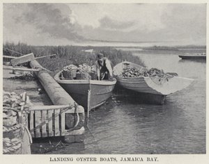 Anlegen von Austernbooten, Jamaica Bay von American Photographer