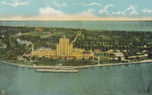 Miami, Florida, ca. 1925: Das schöne Flamingo Hotel und Umgebung von American Photographer